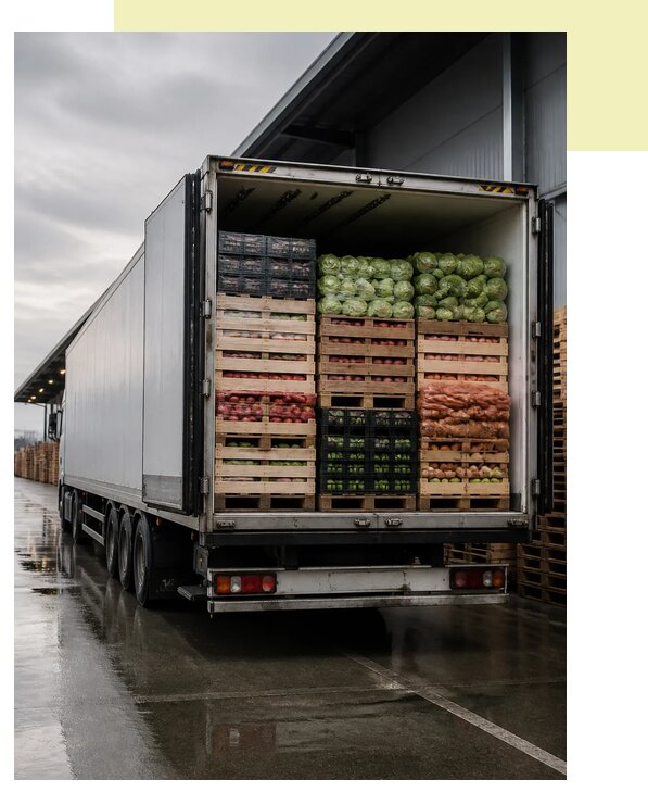 Перевозка плодоовощной продукции в Приморско-Ахтарск по цене от 5069 р. | Агросервис-Прр